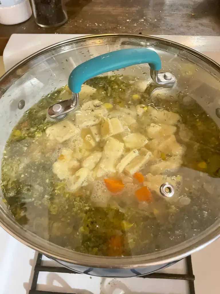 Blue Zone inspired, vegan, garlic rosemary dumpling soup 11 Blue Zone inspired, vegan, garlic rosemary dumpling soup 10